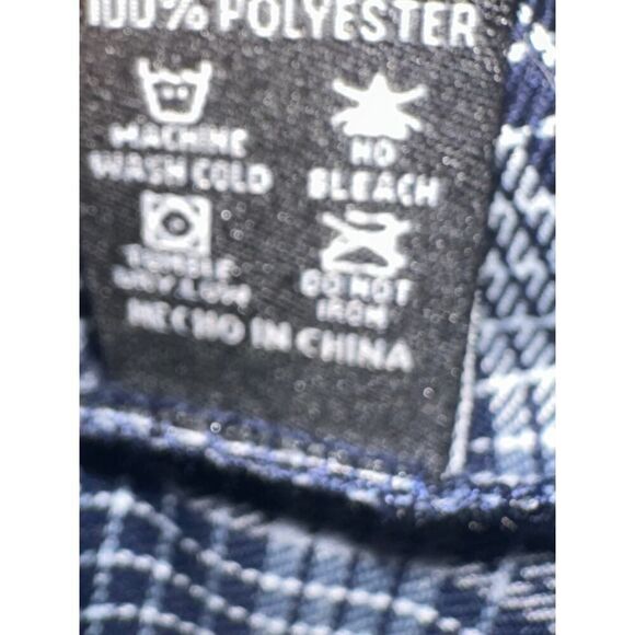 Dixxon Shirt Women’s Gray Blue The Paulson Plaid Button Up Flannel Pockets - Picture 7 of 8